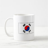 韓国の旗のTシャツおよびギフト コーヒーマグカップ (左)