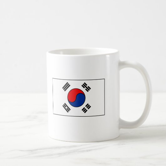 韓国の旗のTシャツおよびギフト コーヒーマグカップ (右)