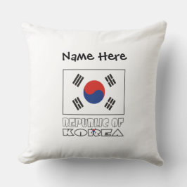 韓国の旗カスタムネーム クッション