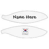 韓国の旗カスタムネーム バスケットボール (パネル)