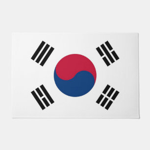 韓国の旗付きドアマット ドアマット