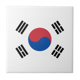 韓国の旗 タイル