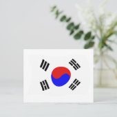 韓国の旗 ポストカード (スタンド正面)