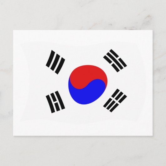 韓国の旗 ポストカード (正面)