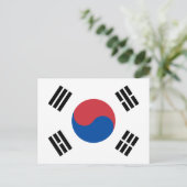 韓国の旗 ポストカード (スタンド正面)