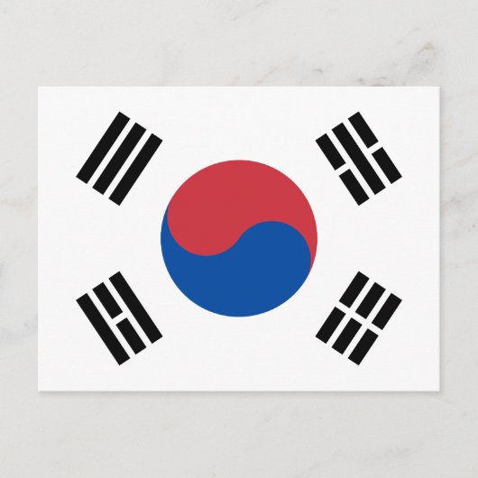 韓国の旗 ポストカード (正面)