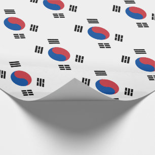 韓国の旗 ラッピングペーパー