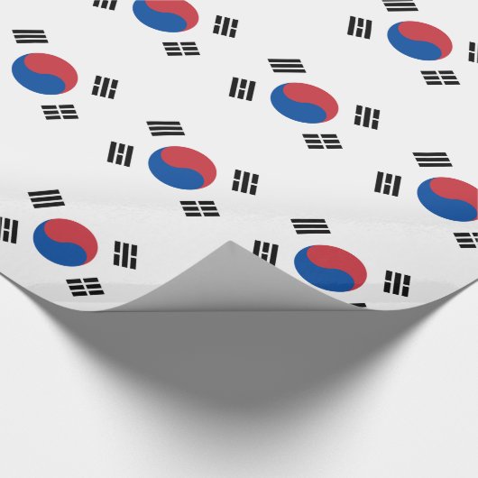 韓国の旗 ラッピングペーパー (角)
