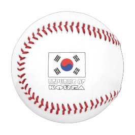 韓国の旗 南国旗カスタマイズ ネーム 野球ボール