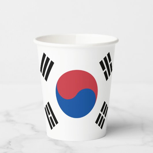 韓国の旗 紙コップ (左)