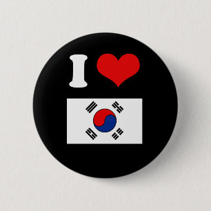 韓国の旗 缶バッジ