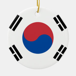 韓国の旗-韓国- Taegeukgi -대한민국의국기 セラミックオーナメント