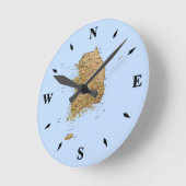 韓国の時計 ラウンド壁時計 (傾斜)