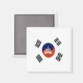 韓国の最高の聖降誕祭を祝う美しい祈り マグネット (正面/裏面)