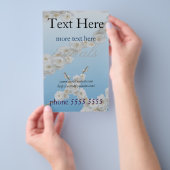 韓国の桜 白 チラシ (ハンドル)