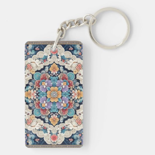 韓国の模様を伝統的使ったキーチェーン キーホルダー (裏面)