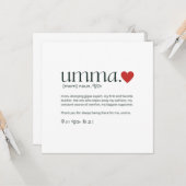 韓国の母の日または誕生日 カード (正面/裏面インサイチュ)