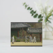 韓国の法輪山の僧侶 ポストカード (スタンド正面)