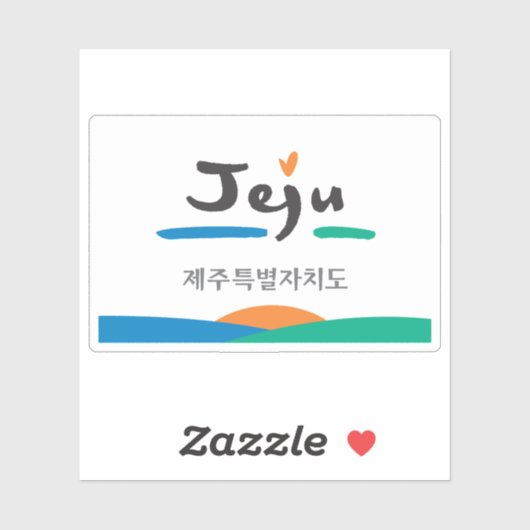 韓国の済州全羅(全南)の旗 シール (シート)