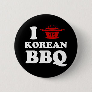韓国の焼肉大好き (고기구이) 缶バッジ