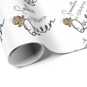 韓国の王冠を持つKドラマのクイーンパーソナライズされた ラッピングペーパー (ロールコーナー)