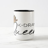 韓国の王冠を持つKドラマの女王 ツートーンマグカップ (中央)