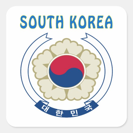 韓国の紋章 スクエアシール (正面)