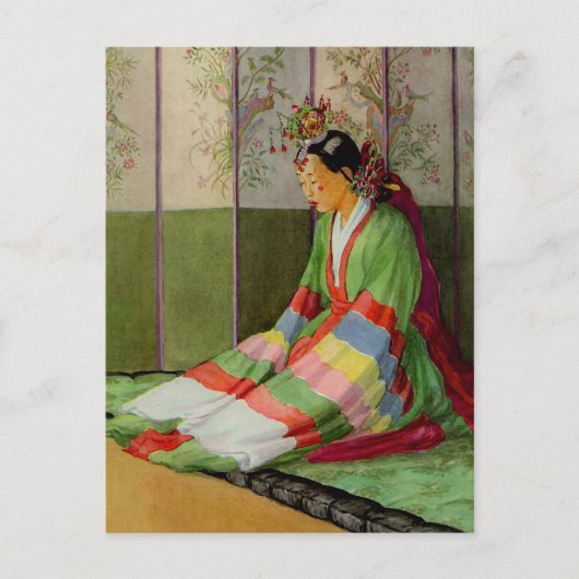韓国の花嫁 ポストカード (正面)