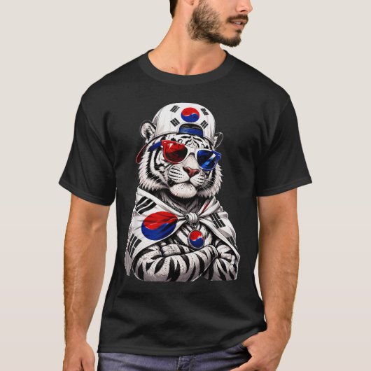 韓国の誇りトラ Tシャツ (正面)