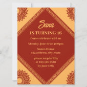 韓国の誕生日の招待状 招待状 (正面)