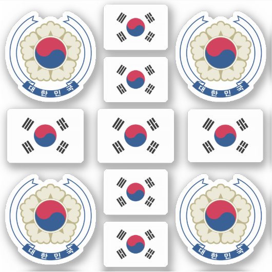 韓国の象徴/紋章 シール (正面)