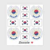 韓国の象徴/紋章 シール (シート)