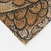 韓国の醜いタイガーフォークミナワ フリースブランケット (角)