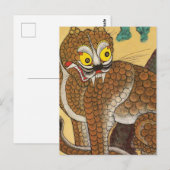 韓国の醜いタイガーフォークミナワ ポストカード (正面/裏面)