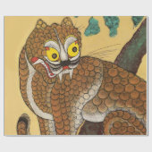 韓国の醜いタイガーフォークミナワ ラッピングペーパー (フラット)