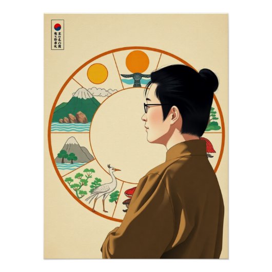 韓国の長寿のシンボル – Ten Sipjangsaeng ポスター (正面)