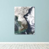 韓国の雪 キャンバスプリント (インサイチュ (ウッドフロア))