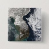 韓国の雪 缶バッジ (正面)