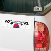 韓国の雰囲気:平和のメッセージ バンパーステッカー (トラック上)