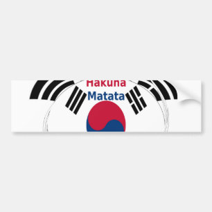 韓国の雰囲気:平和のメッセージ バンパーステッカー