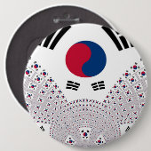 韓国の雰囲気：平和のメッセージ 缶バッジ (正面&裏面)