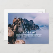 韓国の青羅山ポストクロッシング用はがき ポストカード (正面/裏面)