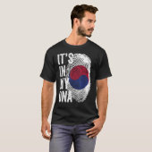 韓国の韓国国旗の韓国社会の中にある Tシャツ (正面フル)