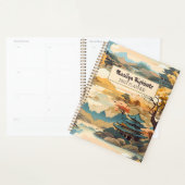 韓国の風景プランナー金ゴールドとティール（緑がかった色） プランナー手帳 (ディスプレー)