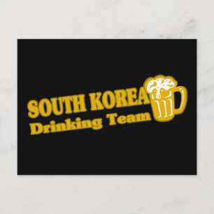 韓国の飲みチーム ポストカード