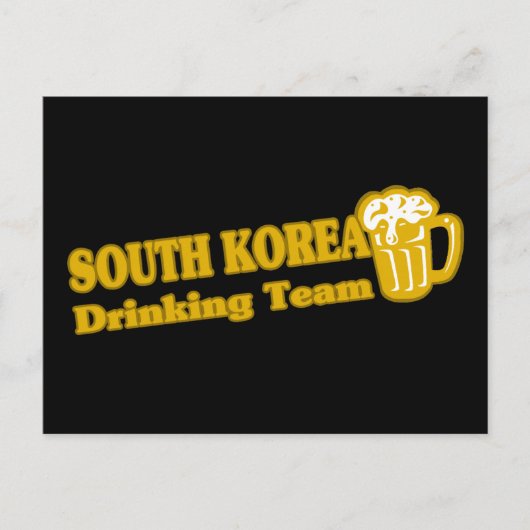 韓国の飲みチーム ポストカード (正面)