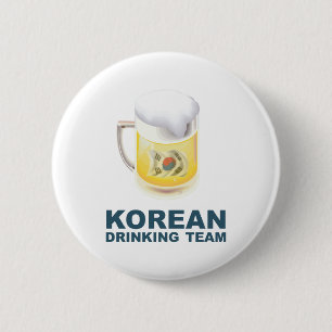 韓国の飲むチーム 缶バッジ