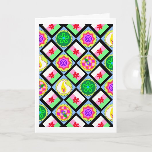 韓国の餅と甘い誕生日 カード (正面)