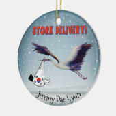 韓国の養子縁組 – Stork Delivery セラミックオーナメント (左)