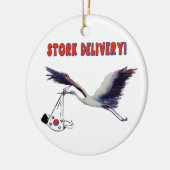 韓国の養子縁組 – Stork Delivery セラミックオーナメント (左)